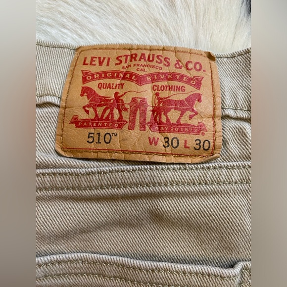 510 Levi’s, Men’s, 30x30, Tan, Skinny Tapered, 2018 - Picture 2 of 11